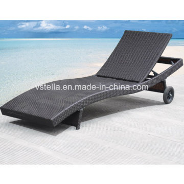 Jardin Plage Piscine Extérieure Sunlounger